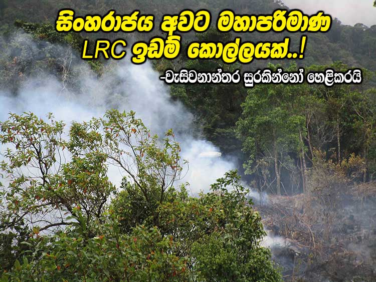 LEN Large scale LRC land grab around Sinharaja